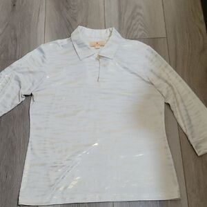 Sport Haley White and Gold Polo Shirt